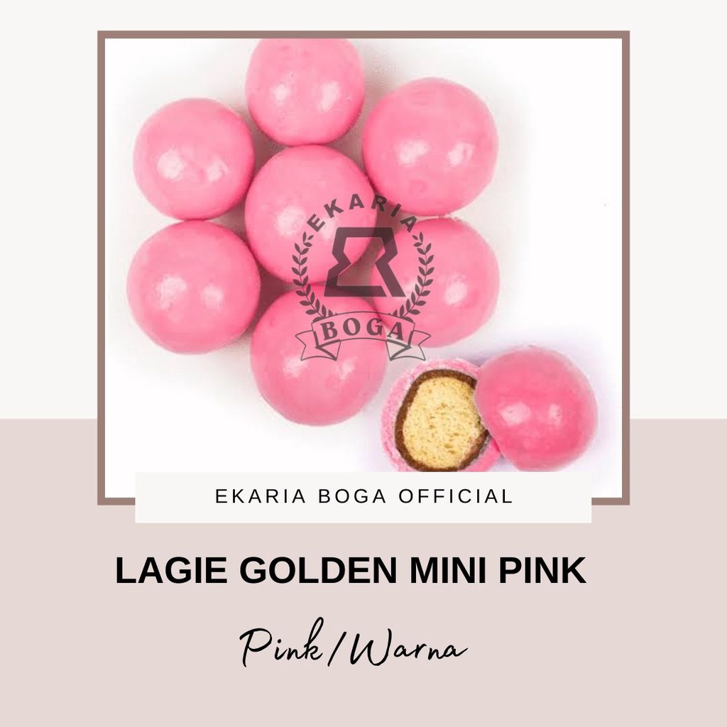 

LAGIE GOLDEN MINI BISCUIT PINK/ PERMEN COKLAT PINK ISI BISKUIT 100GR