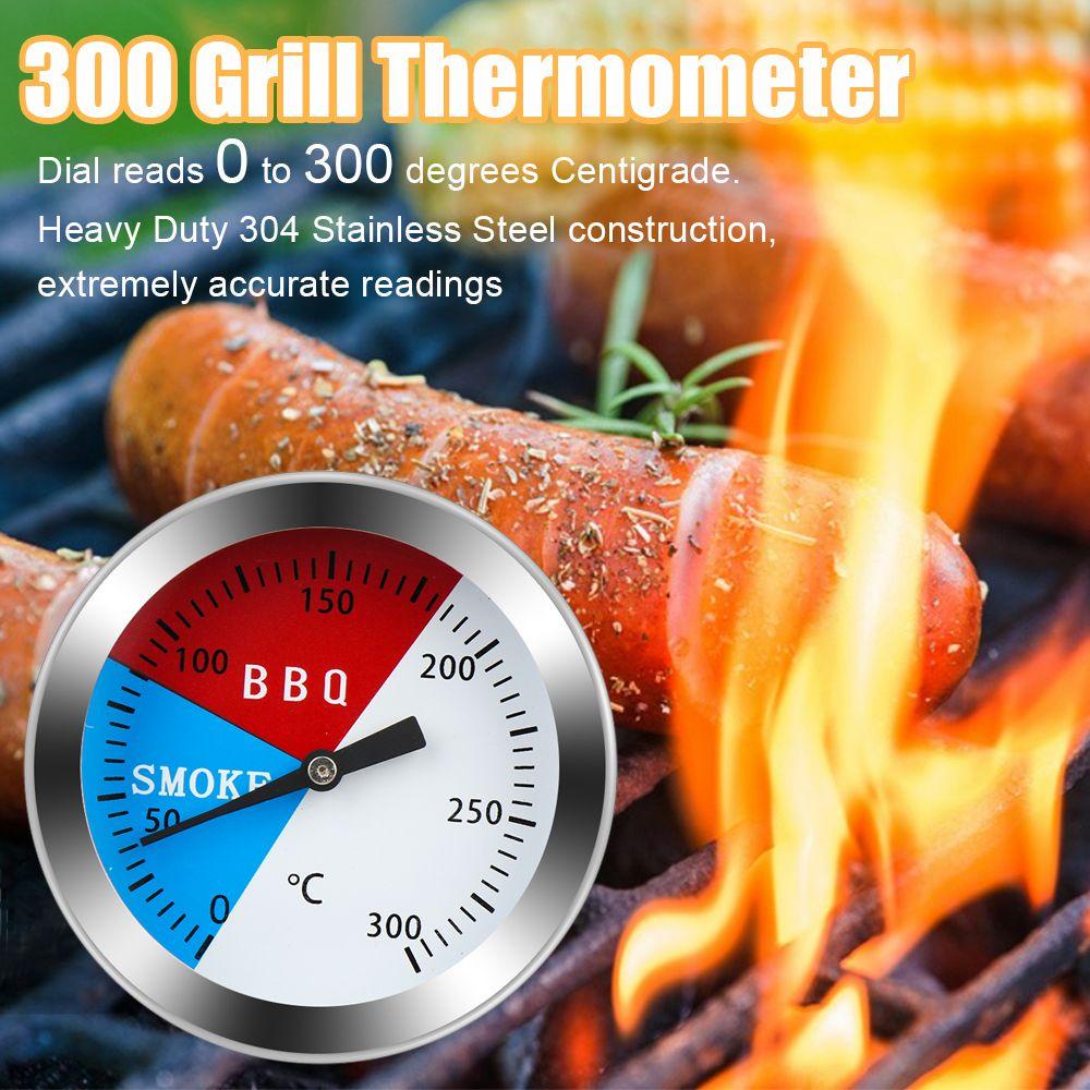 Populer Grill Thermometer Perlengkapan Rumah Stainless Steel Pengukur Suhu Oven