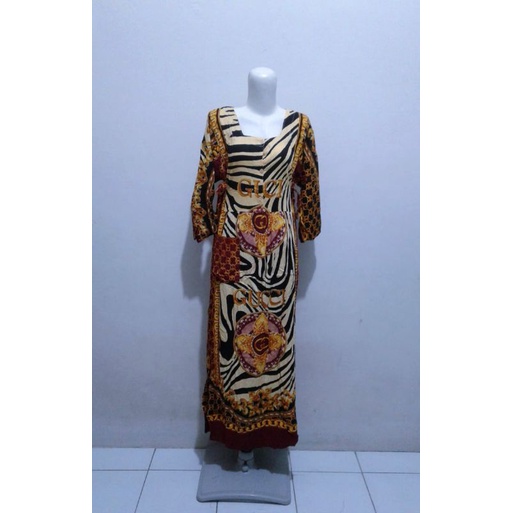 Daster lengan tiga perempat motif Gucci