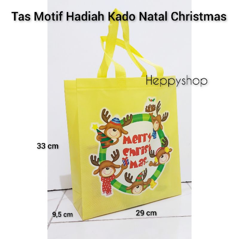 

Tas Motif Natal, Tas Hadiah Kado Christmas
