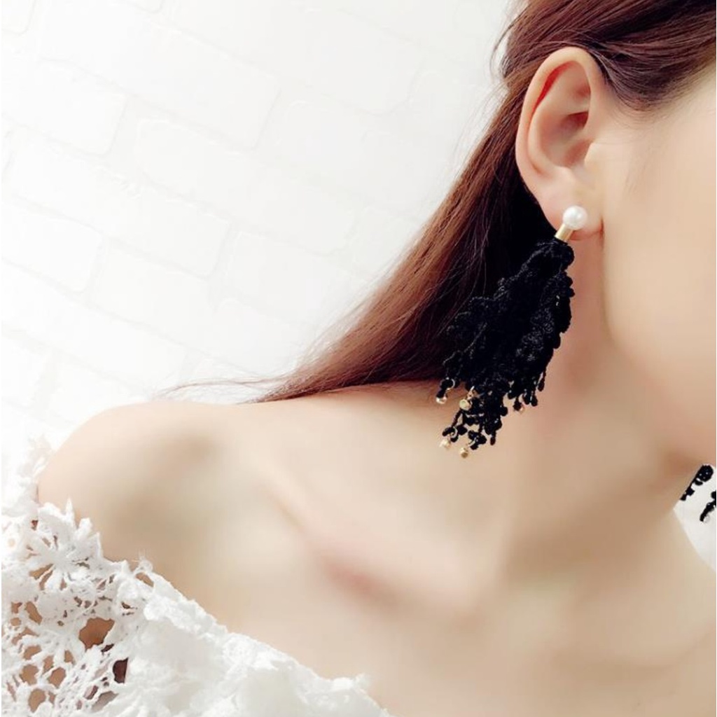 Anting Panjang WEDDING Rumbai Tassel B253 Korea Fashion Vintage Earrings Women Alloy Earing Giwang SANGAT ELEGAN