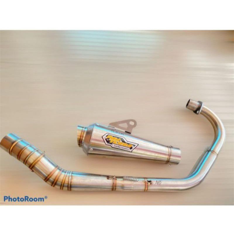 knalpot Fantera kolong ready buat KLX crf d,tracker knlpot Fantera stenlis FG fantera