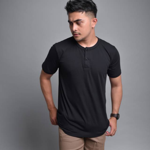 Mubeng COOLBREZE Tee Henley Black Edition