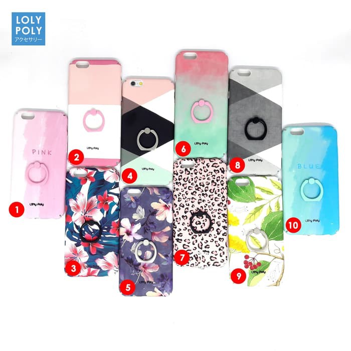 LOLYPOLY CASE + IRING FOR IPHONE 6+ | Shopee Indonesia