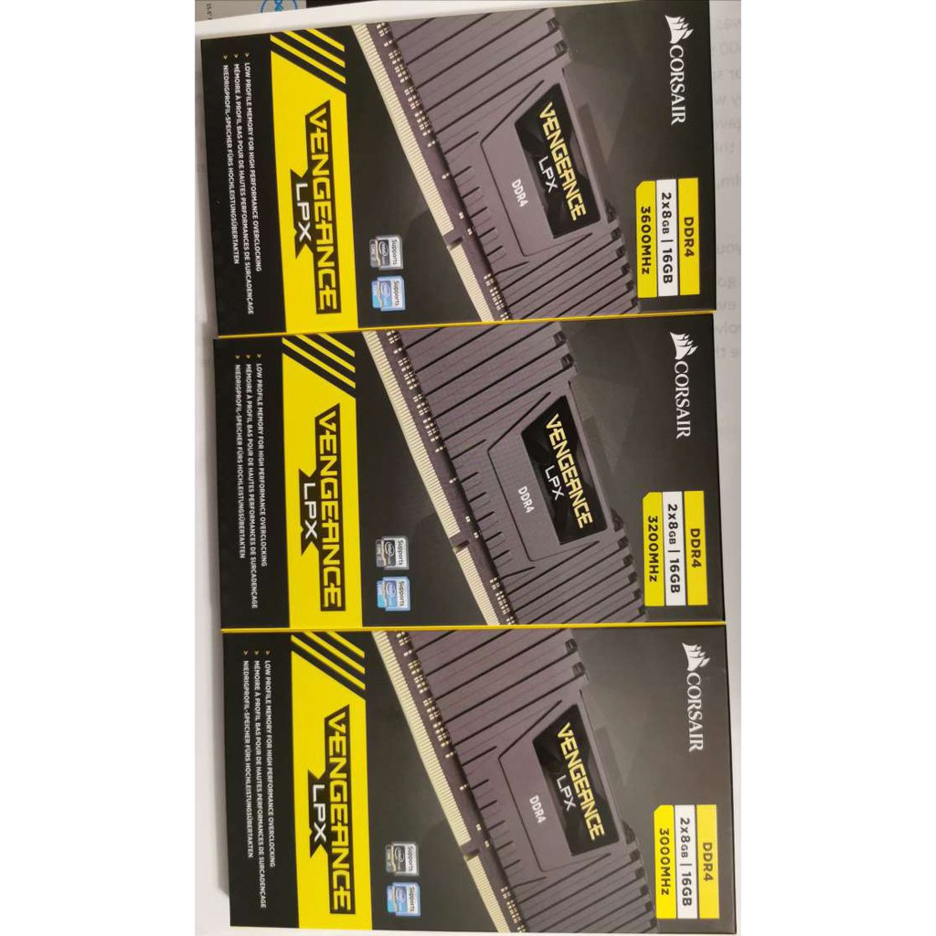 CORSAIR VENGEANCE LPX RAM DDR4 16GB 3200MHZ 2X 8GB CMK16GX4M2B3200C16 Resmi