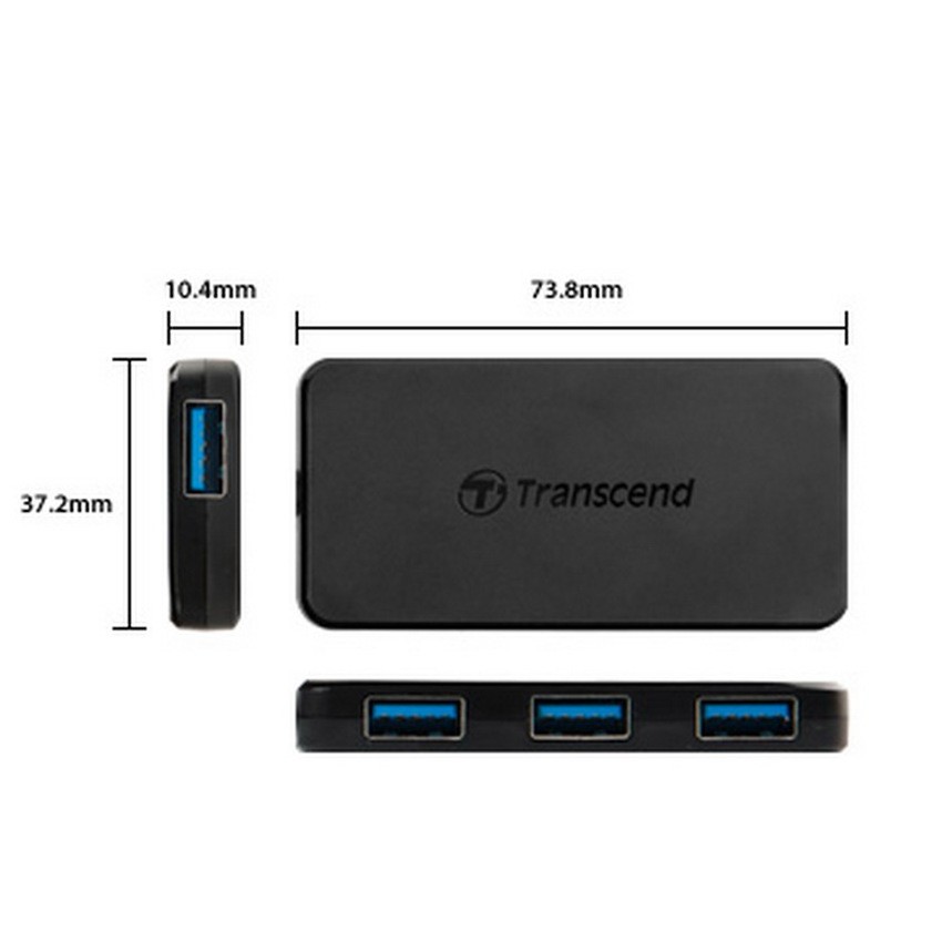 Transcend USB HUB 4 Port 3.0 With Out Adapter - HUB2K