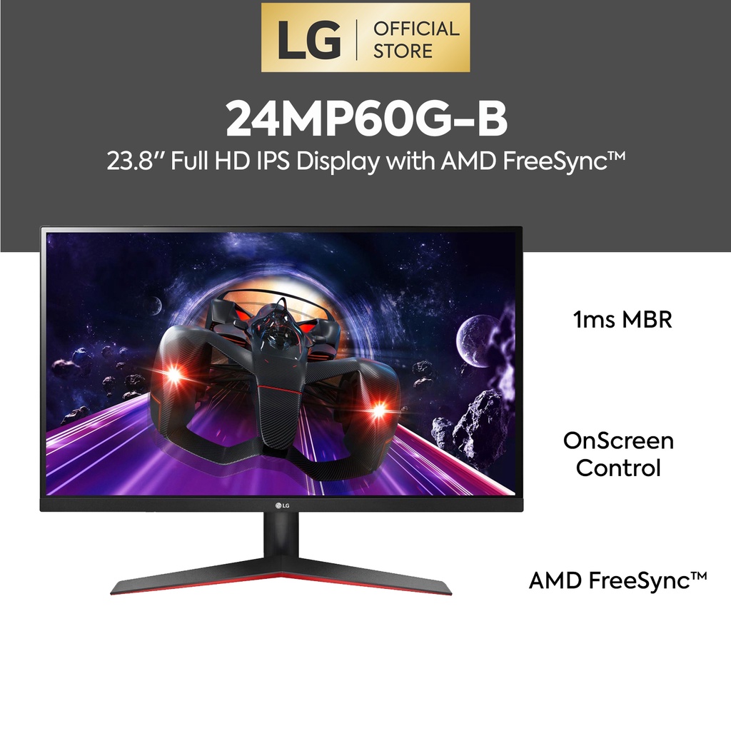 Jual LG 24MP60G-B 23.8'' Full HD IPS Display With AMD FreeSync ...