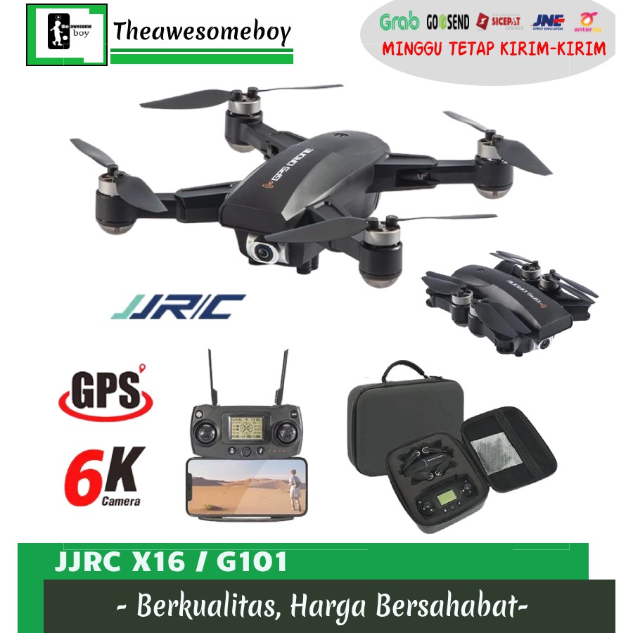 JJRC X16 / G101 5G Wifi GPS Drone Foldable FPV 6K Camera Quadcopter