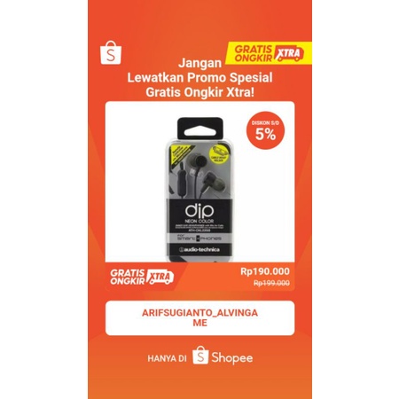 AUDIO TECHNICA ATH-CKL220iS In-Ear Earphones with Mic - Black ORIGIINAL 100%
