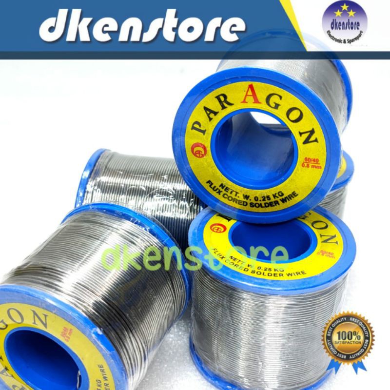 Timah Paragon 0.25kg tinol tenol solder 1/4kg roll besar 250g 250 gram