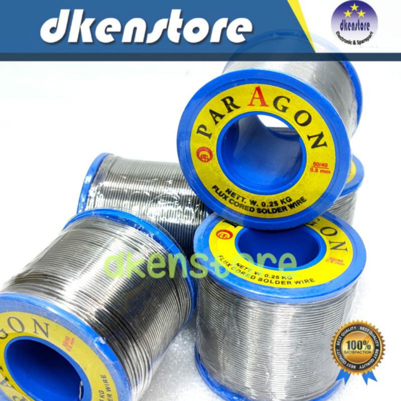 Timah Paragon 0.25kg tinol tenol solder 1/4kg roll besar