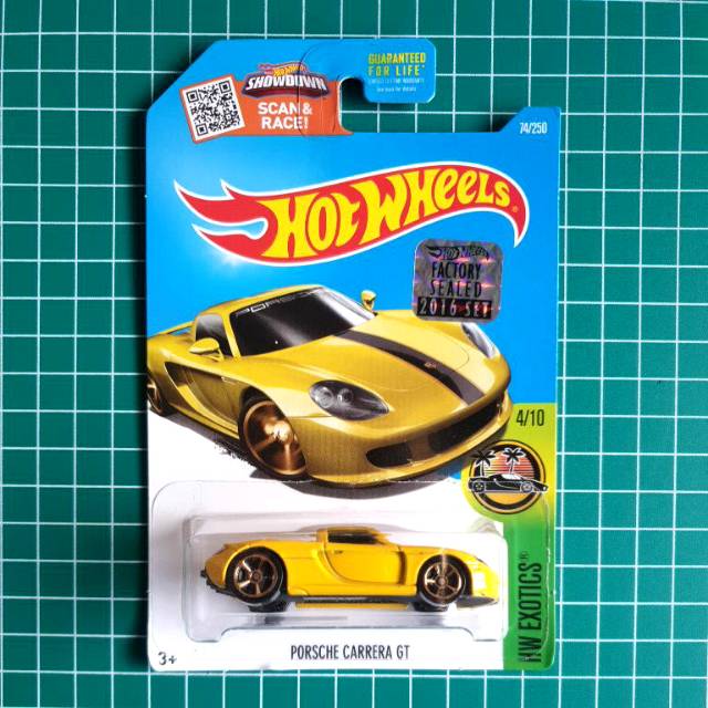 Hotwheels - PORSCHE CARRERA GT - KUNING - FACTORY SEALED 2016