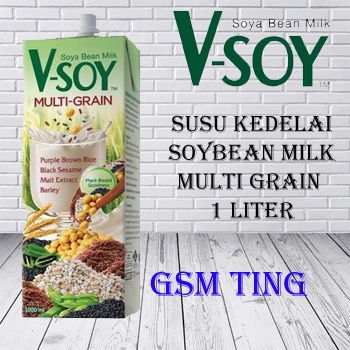 

Vsoy Susu Kedelai Original / Multi Grain | V-soy Soya Milk 1 Liter UHT