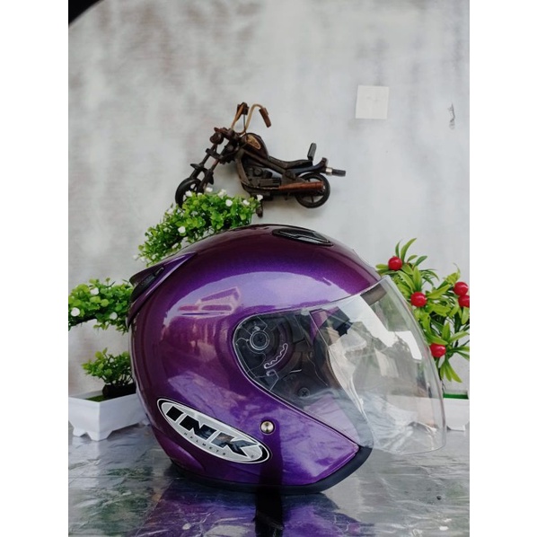 HELM INK CENTRO SNI WARNA LENGKAP fre kardus-Ungu