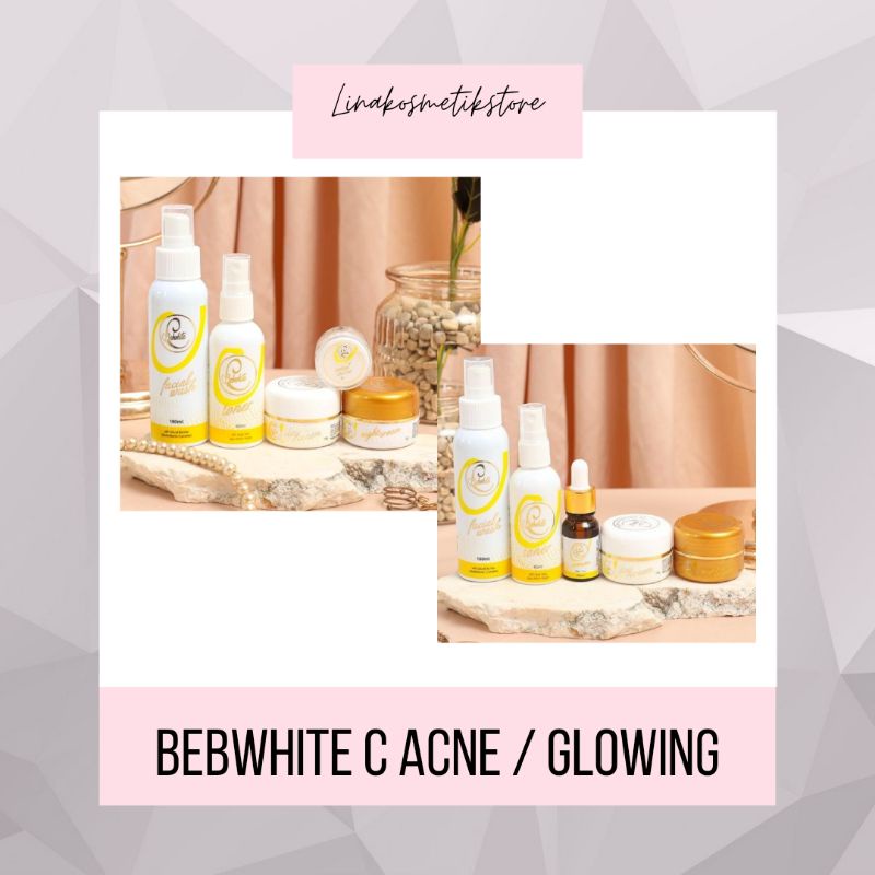 BEBWHITE C SKINCARE Paket Glow / Paket Acne Original BBC Bbwhite Bebwhite Glow Forte Memudarkan Flek