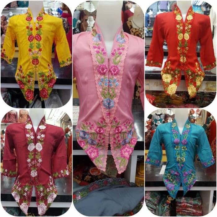 Terpercaya kebaya anak encim modern   5 6 tahun  Merah Promo