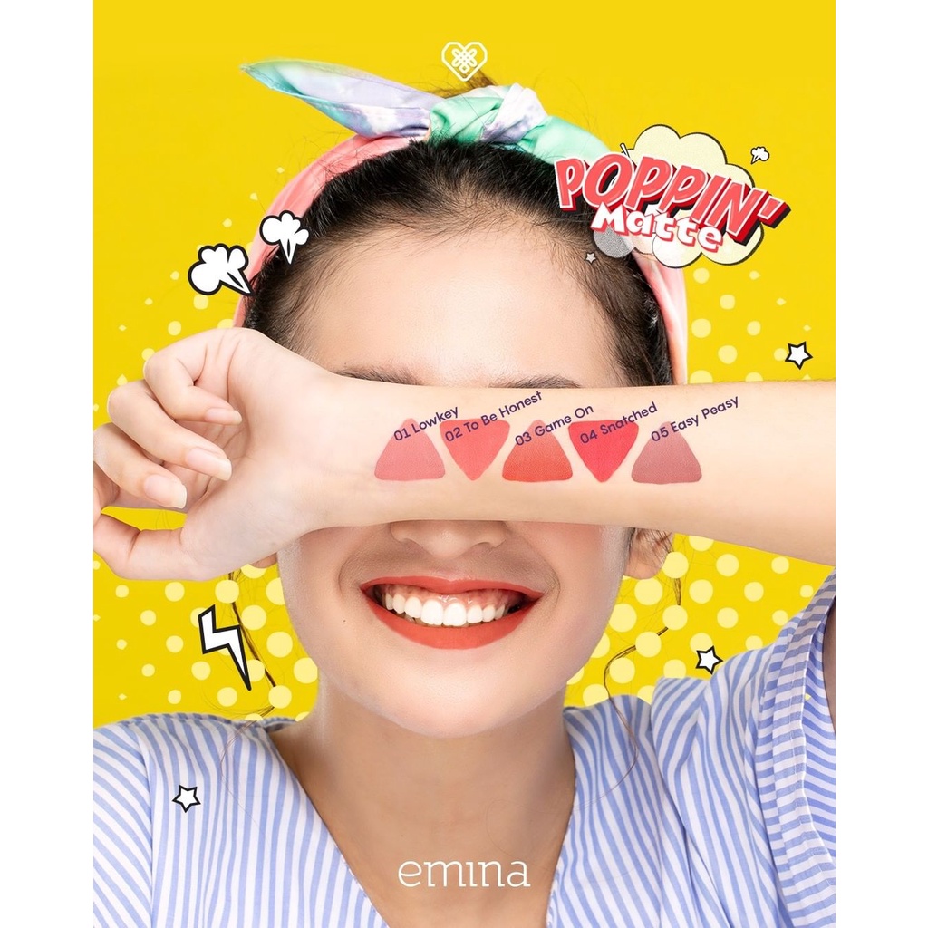 Emina Poppin Matte Lip Cream 4.5gr / Emina Poppin Matte