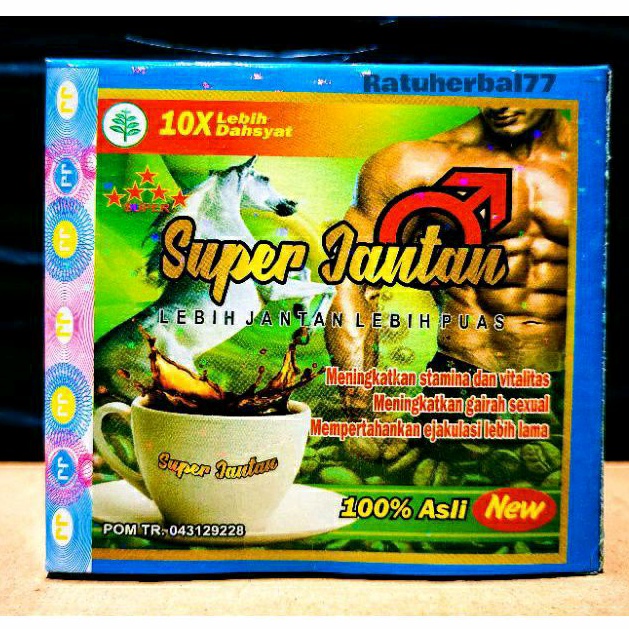 JANTAN COFFEE SUPER KOPI mantap penambah stamina dan vitalitas pria dewasa kuat dan tahan lama