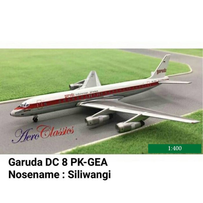 JE Pajangan Miniatur Replika Pesawat GARUDA DC8 PK-GEA AEROCLASSICS 1:400 Diecast