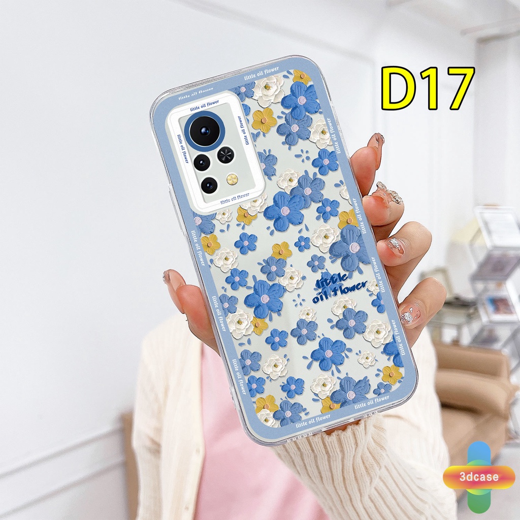 Case HP Infinix Hot 10 11 Play 10 10t 10s NFC 10i 9 Pro 10 Lite 11 Plus Hot 9 Play 11 11S NFC Infinix Smart 6 5 4 4C 5 Pro Tencno Spark 5 PRO A15 A16 A9 A5 A7 A5S Y12 Y20 Y15S Y21S A12 Shockproof little oil flower Camera Lens Protection Phone Case