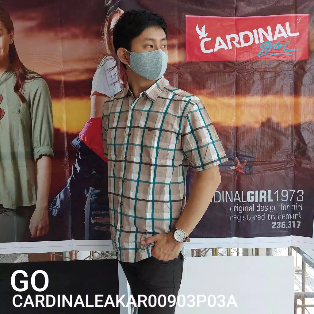 BB CARDINAL ORI - EAKAR KEMEJA PRIA LENGAN PENDEK