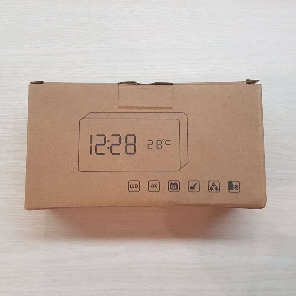 Jam Alarm LED Wood / Jam Meja Alarm Alaram Bunyi Digital LED Karakter Aesthetic Unik DekorasI Kamar Belajar Kantor Classic Klasik Charger 3d Lampu Minimalis Mewah Nyala USB Weker / Jam Digital Hias Meja kayu LED 3D Unik Aesthetic Weker Alarm Clock Murah