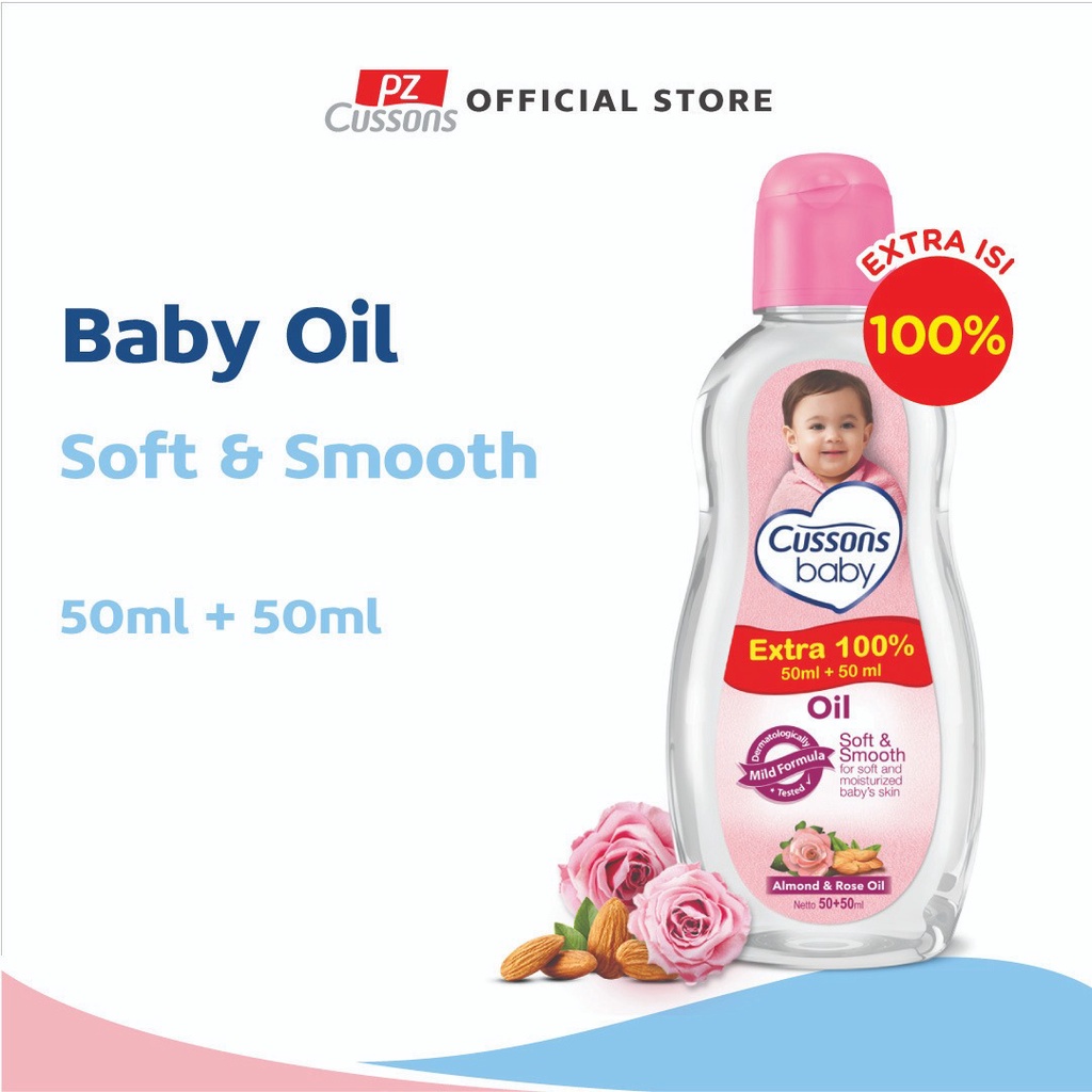 Cussons Baby Oil (Tersedia varian aroma dan ukuran)