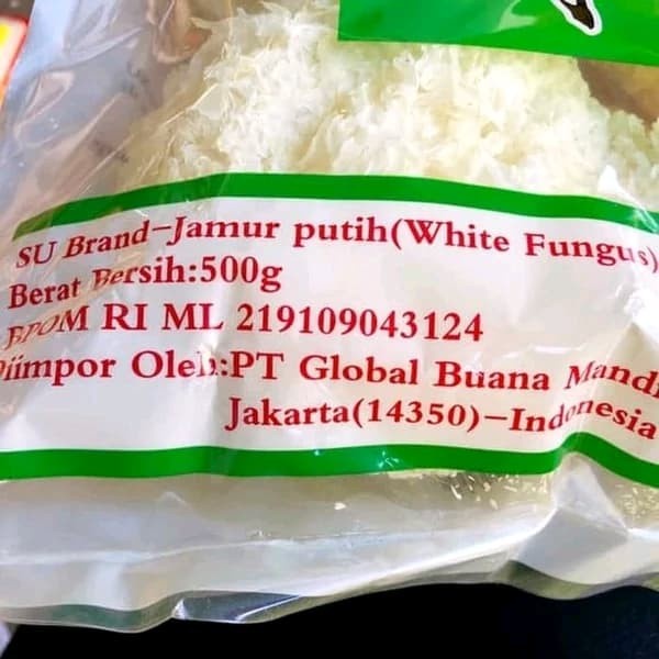 

tradisional-minuman- su brand jamur putih / jamur es / jamur salju - 500gr -minuman-tradisional.