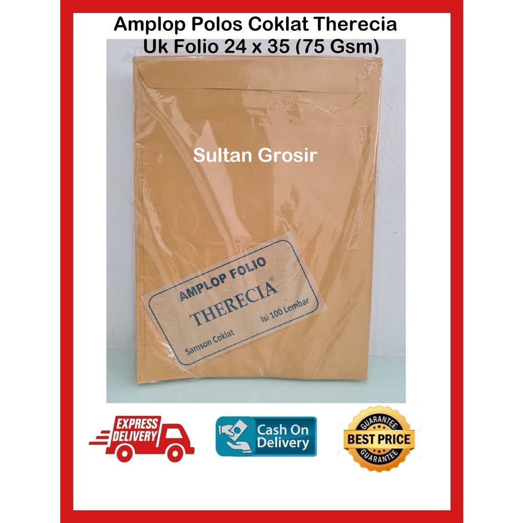 

AMPLOP COKLAT F4 FOLIO / AMPLOP COKLAT FOLIO ISI 100PCS (1 PACK)