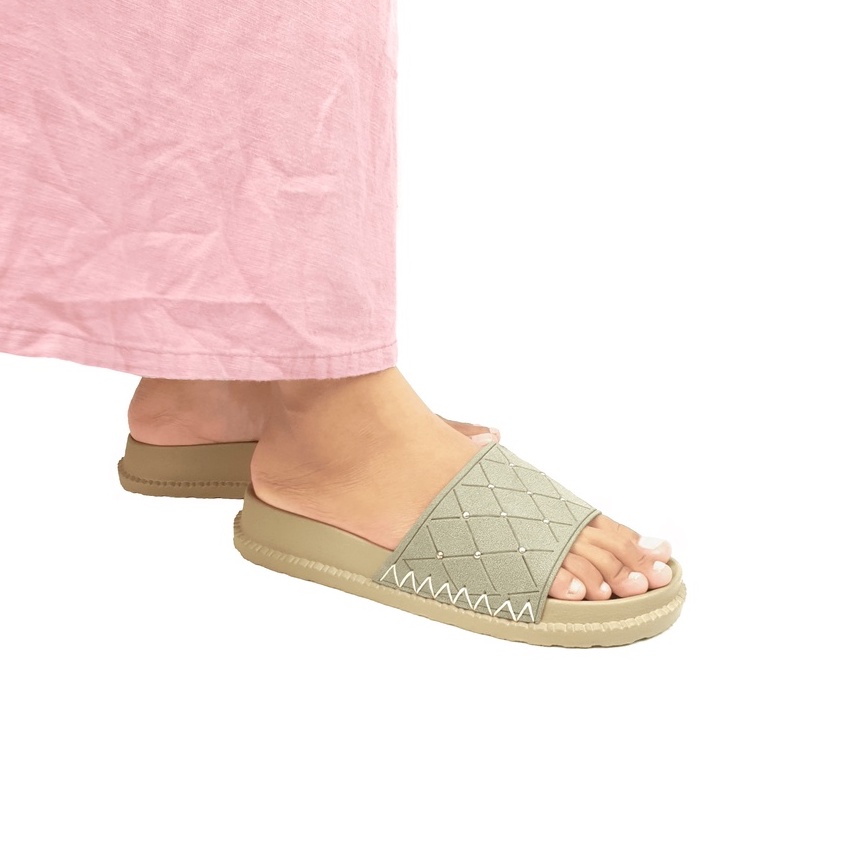 Sandal Jelly Velonesia Sandal Wedges Wanita Platform Birken Korea Style Leona Series - Amity