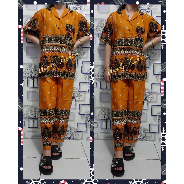 piyama cp Agnes rayon all size(Random)