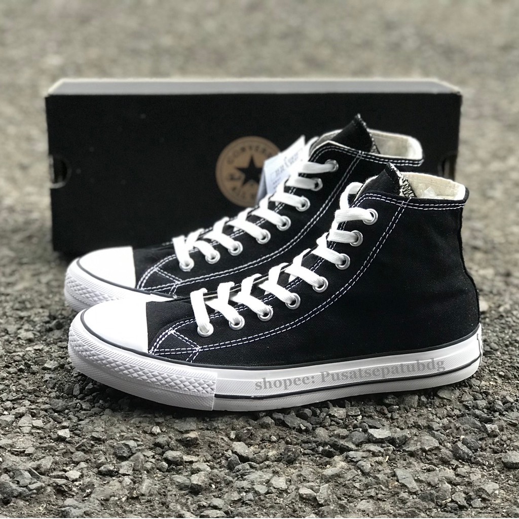 Promo Sepatu Converse High Black White Classic Allstar Made In Vietnam