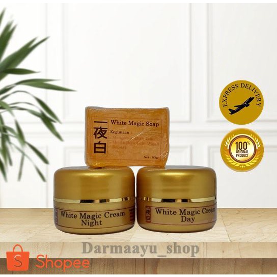 PAKET CREAM MAGIC KOREA - MEMUTIHKAN & MEMUDARKAN BEKAS JERAWAT