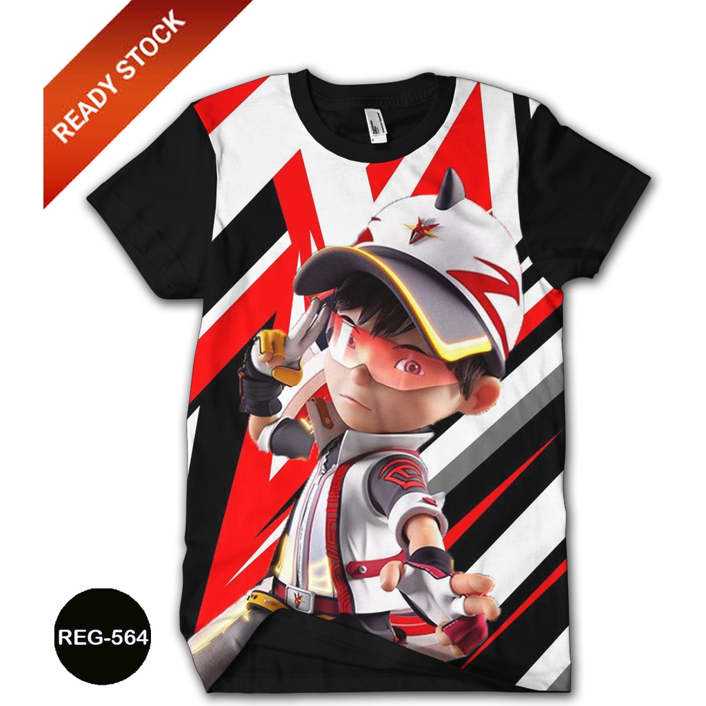Baju Anak Boboiboy Supra Super Galaxy 3D Baju Boboiboy Kartun TV Animasi #REG-564