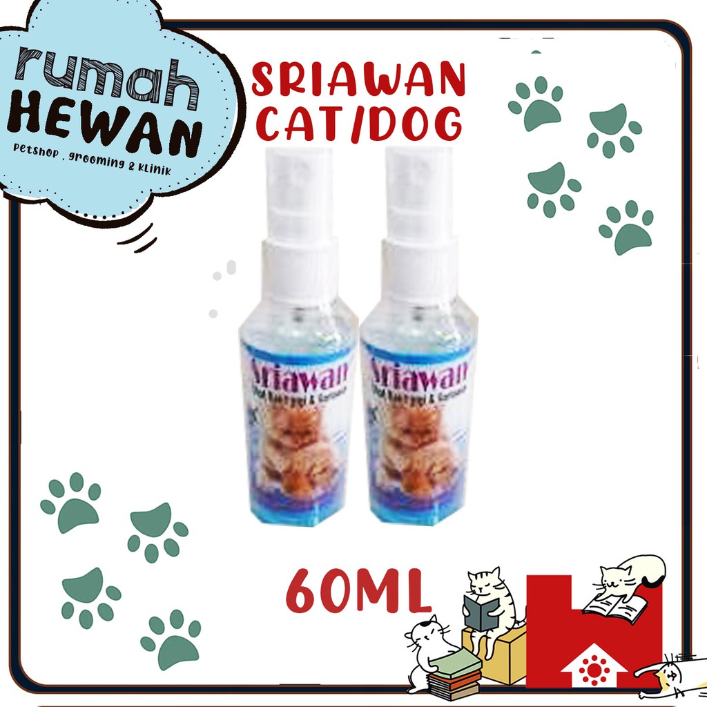 SRIAWAN 60ML OBAT SARIAWAN KUCING MURAH