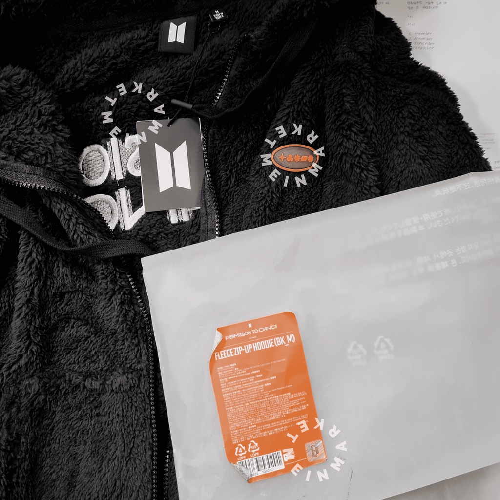 Official BTS PTD Jacket Fleece Permission To Dance Merchandise MD