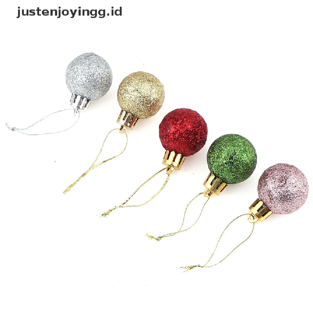 24pcs Ornamen Bola Untuk Dekorasi Pohon Natal