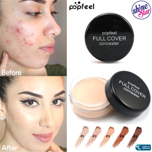 SHINE STAR - [COD / BAYAR DI TEMPAT] Popfeel Concealer - Concealer Waterproof Make Up Wajah Kosmetik Penutup Jerawat Alas Bedak