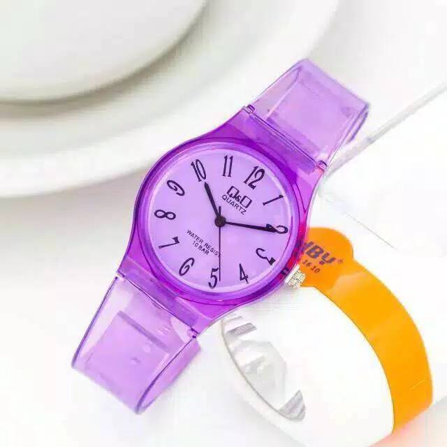 Jam Tangan QQ transparan Jelly