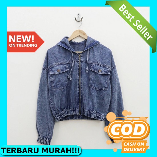 Jaket Jacket Wanita Cewek Jins Denim Jeans Korea M Fd19 Jaket Jeans Levis Sand Wash Jeansqu.Id - Jak