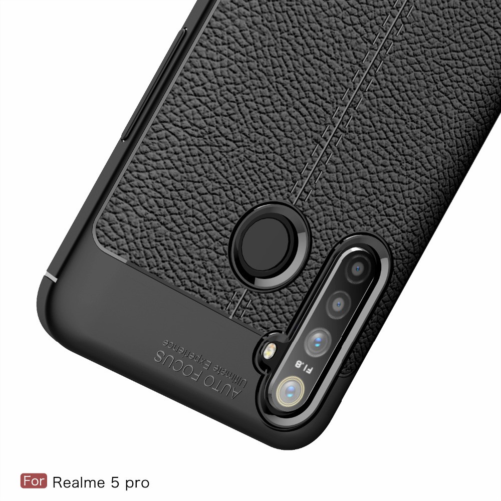 Case Realme 5S Ultra Slim Auto Focus Leather Premium Softcase