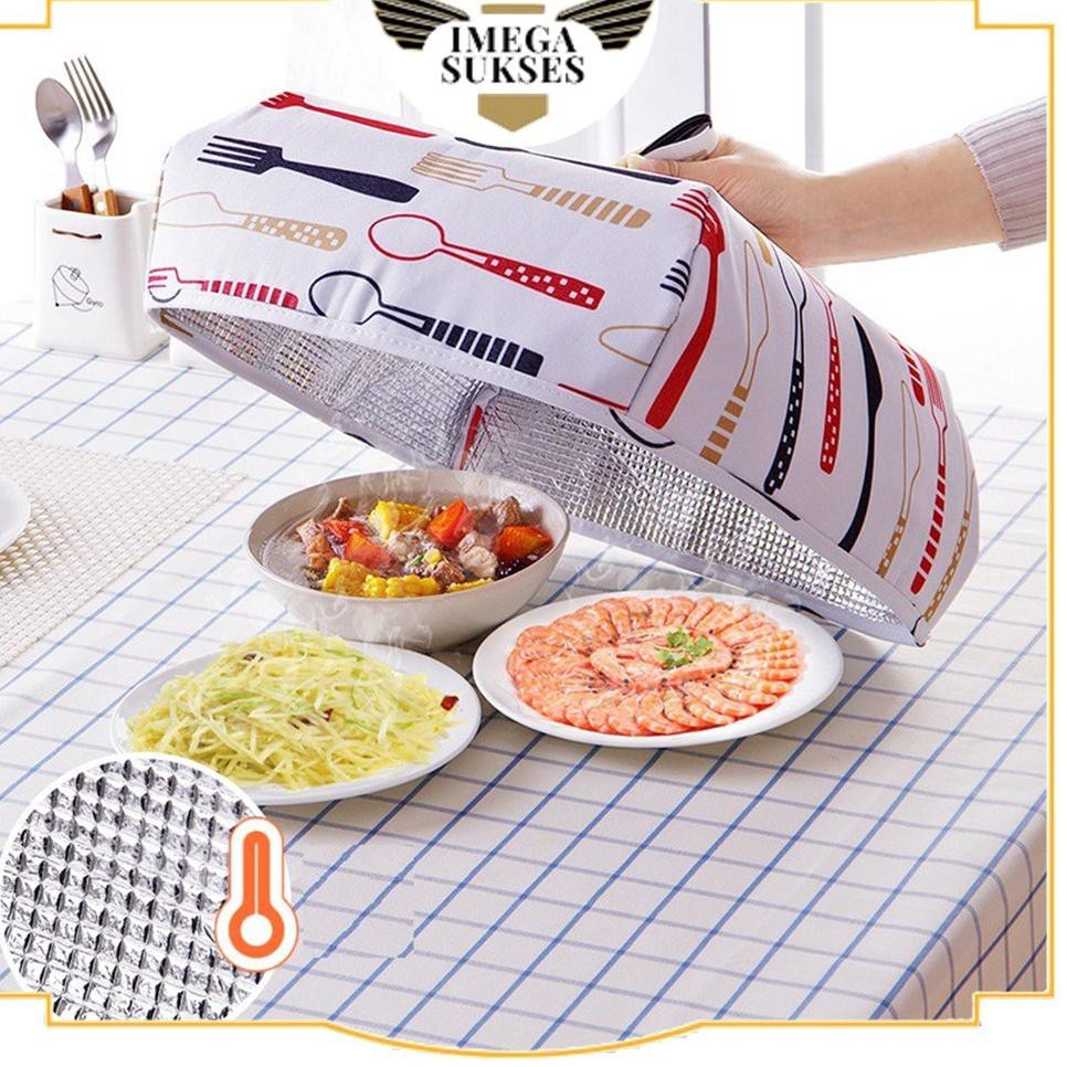 Ready IMS Tudung Saji Lipat Ukuran Besar Tudung Saji Lipat Aluminium Foil Tudung Saji Penutup Makana