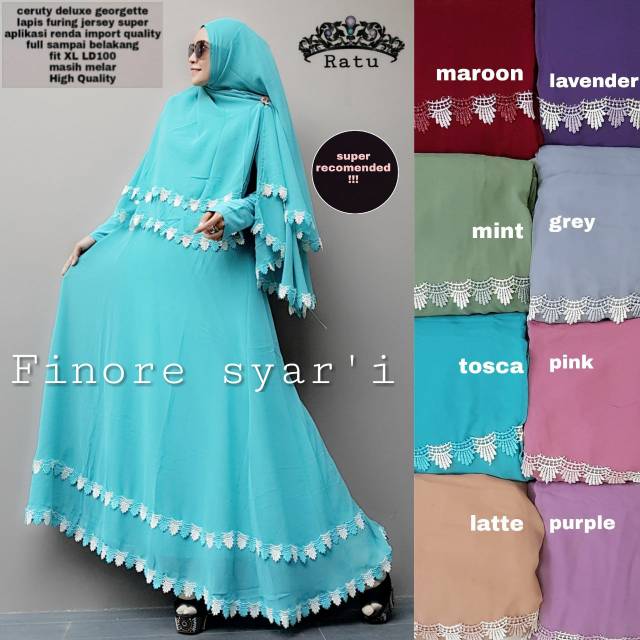Gamis FINORE SYARI by RATU HIJAB
