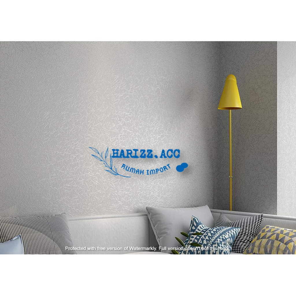 WALLPAPER STIKER DINDING SILVER POLOS SERABUT