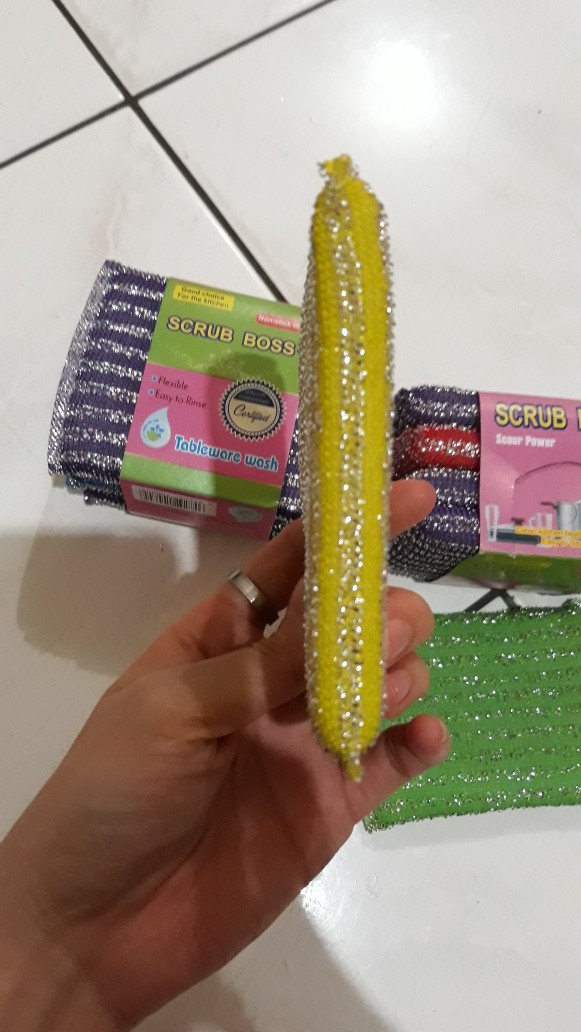 Spon Cuci Piring/ Busa Cuci Piring Metalik