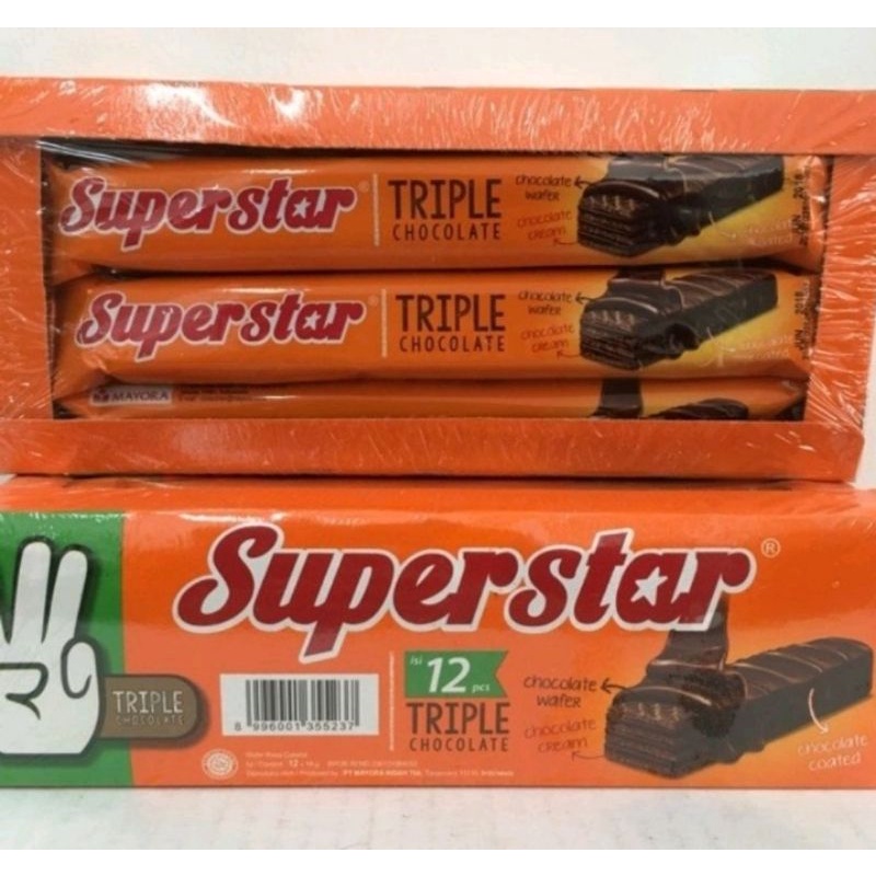 

[FreeBubleWrap] Superstar Wafer Coklat Murah