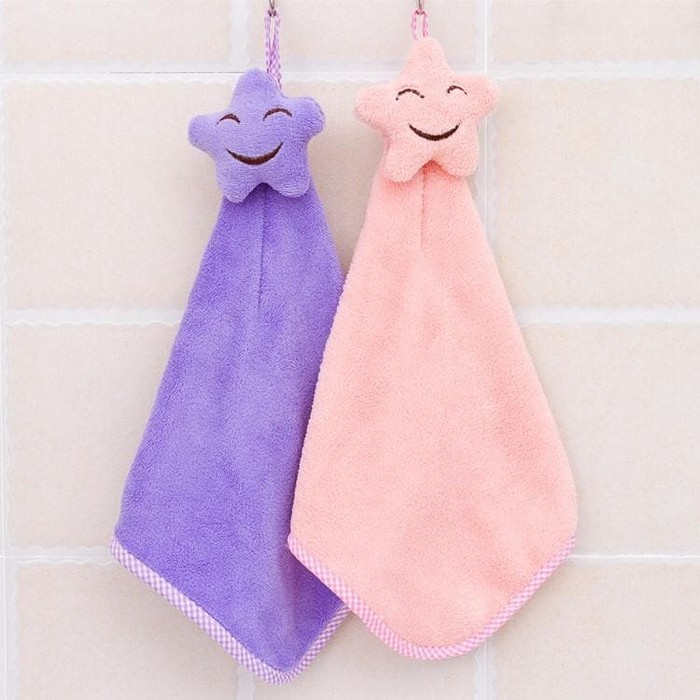 Lap Tangan Motif Bintang / Handtowel Microfiber