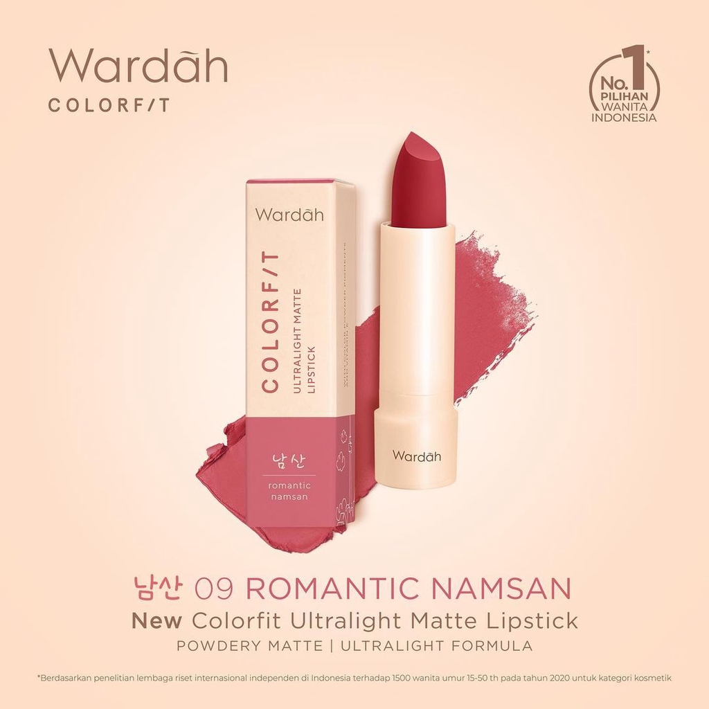 WARDAH KOREA EDITION COLORFIT Ultralight Matte Lipstick