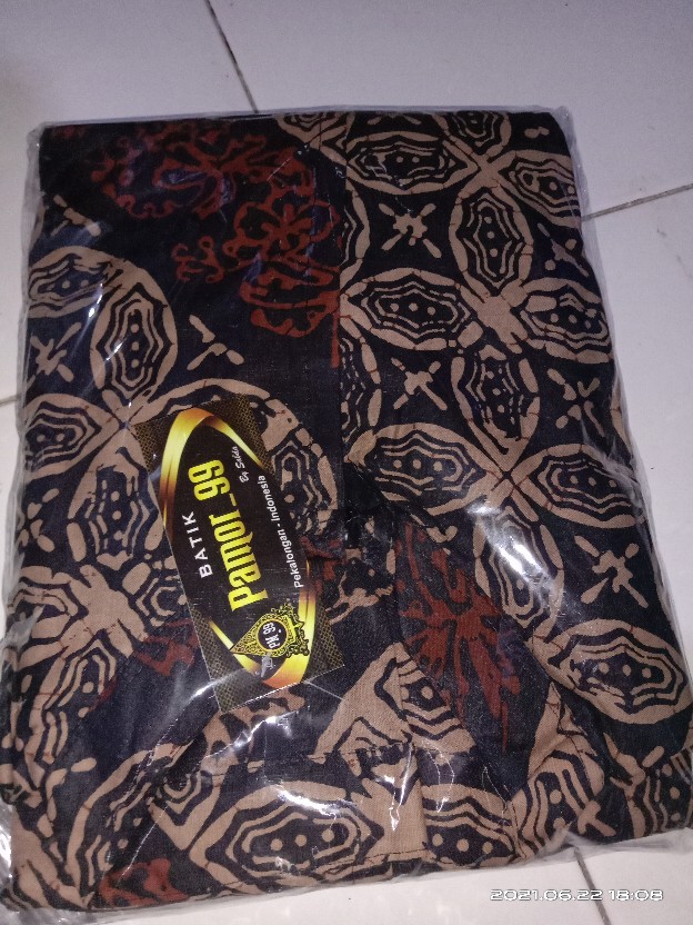 Gamis Batik Modern Murah Katun Halus Kombinasi Truntum, Ori Batik Aksara Pekalongan Big Size Jumbo