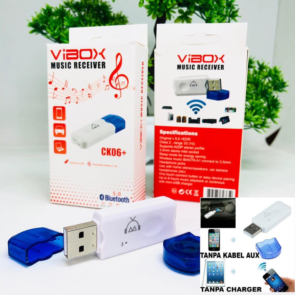 USB BLUETOOH MUSIC RECEIVER VIBOX VB-06 / CK06 / CK02 ORIGINAL ADAPTER MUSIC TANPA KABEL BMR